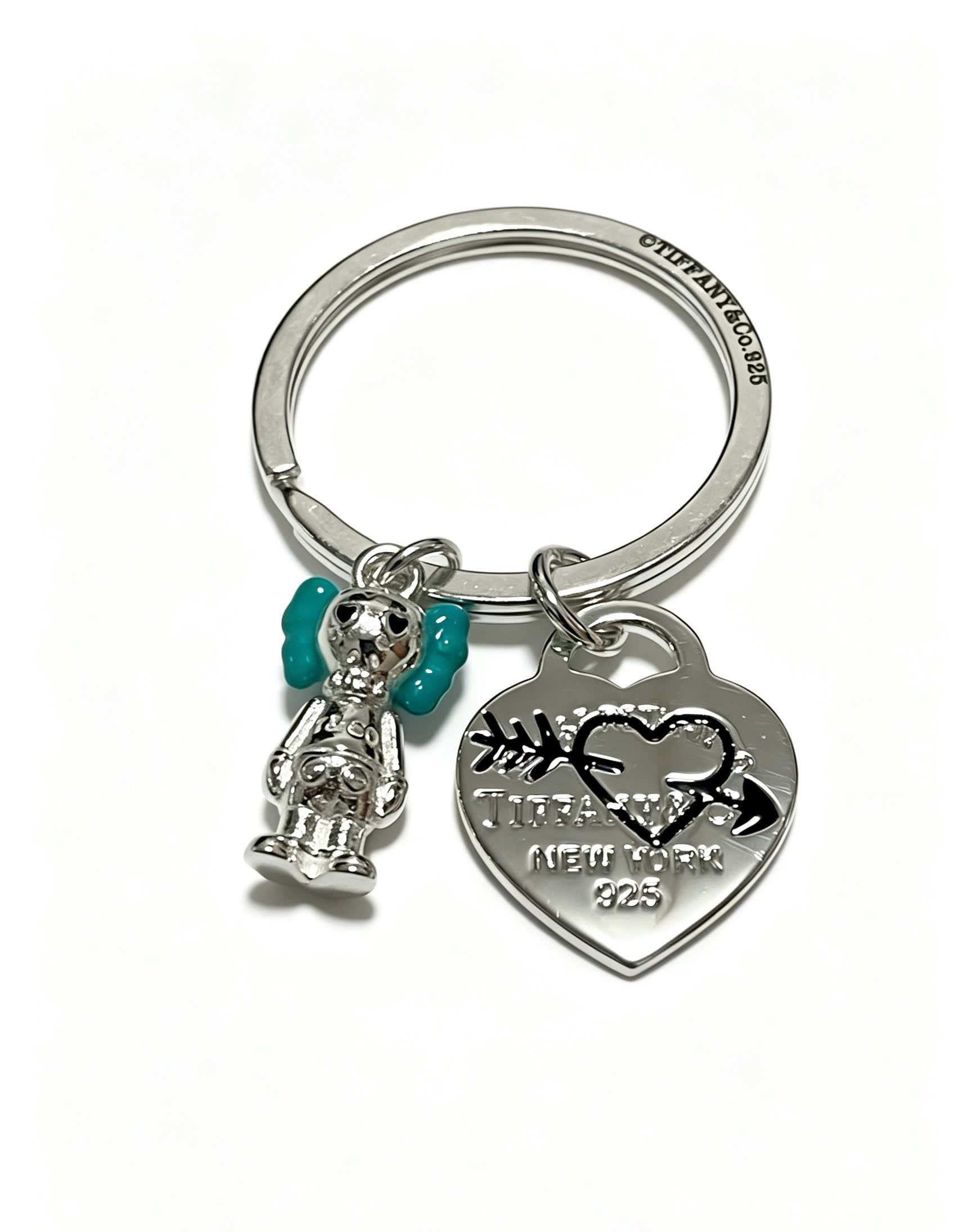 Tiffany & Co. Sterling Silver Love Heart Keychain